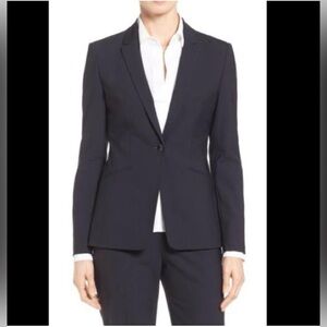 Hugo Boss Women’s Navy Jabina Wool Blazer Size 8
